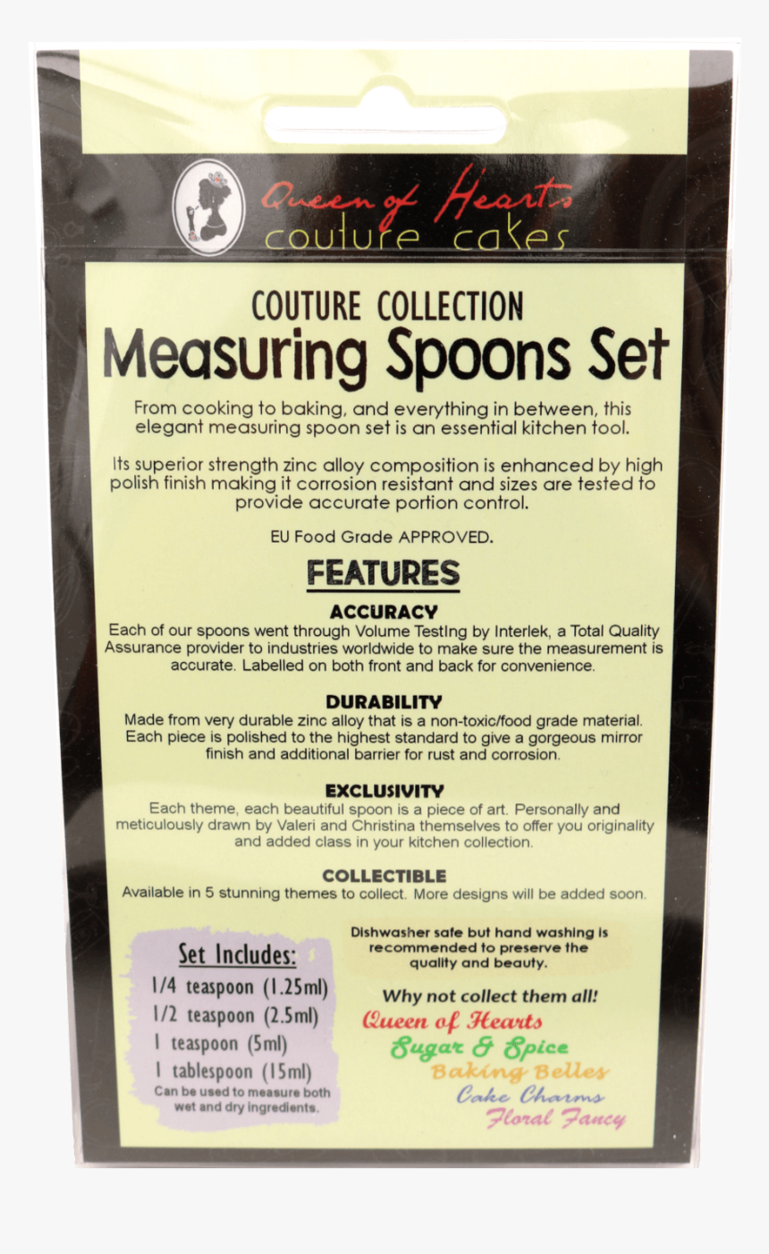 Measuring Spoons Set Sugar Spice Back - Chocolate, HD Png Download