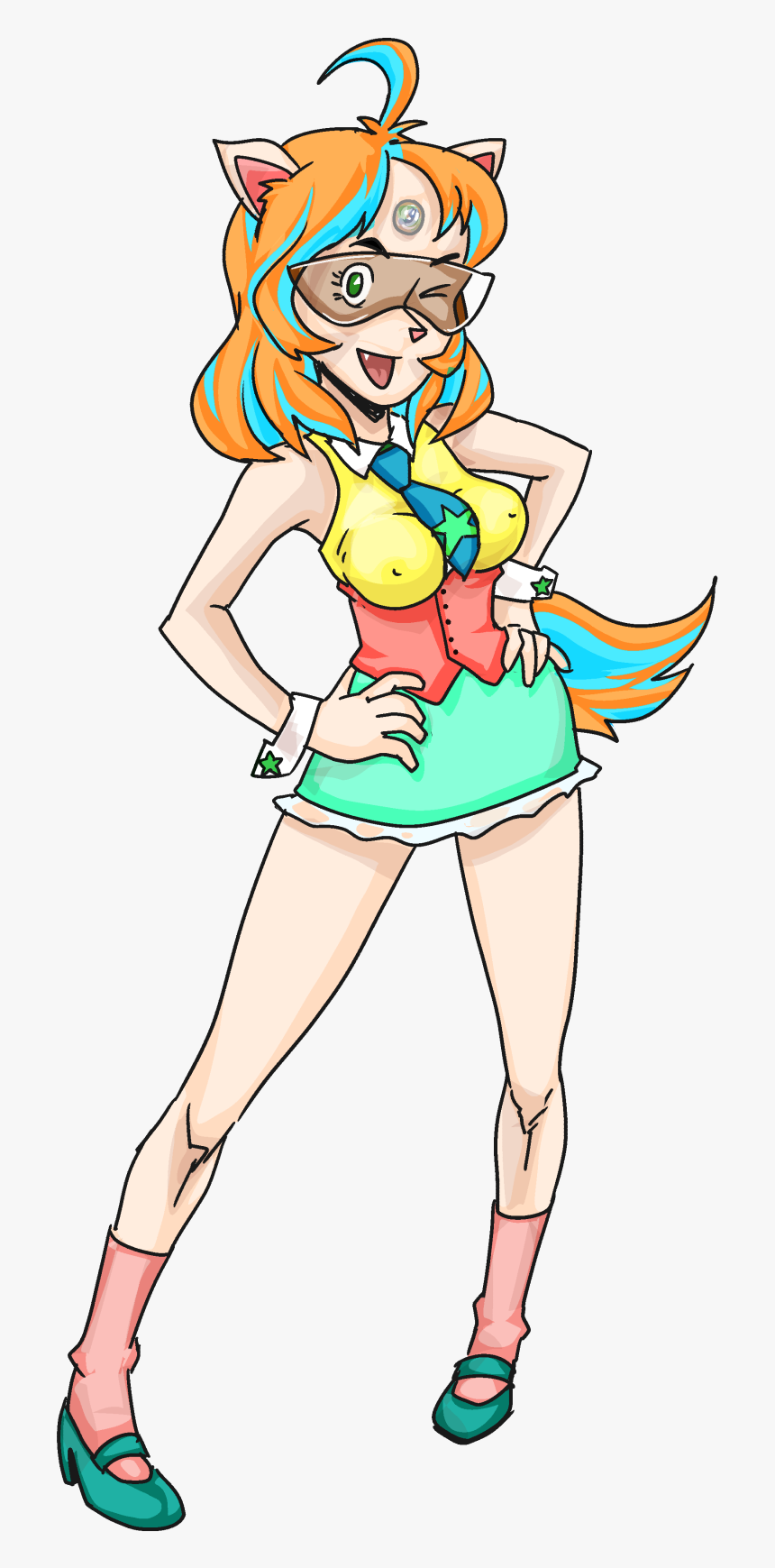 Clothing Hair Footwear Fictional Character Joint Line - Cartoon, HD Png Download