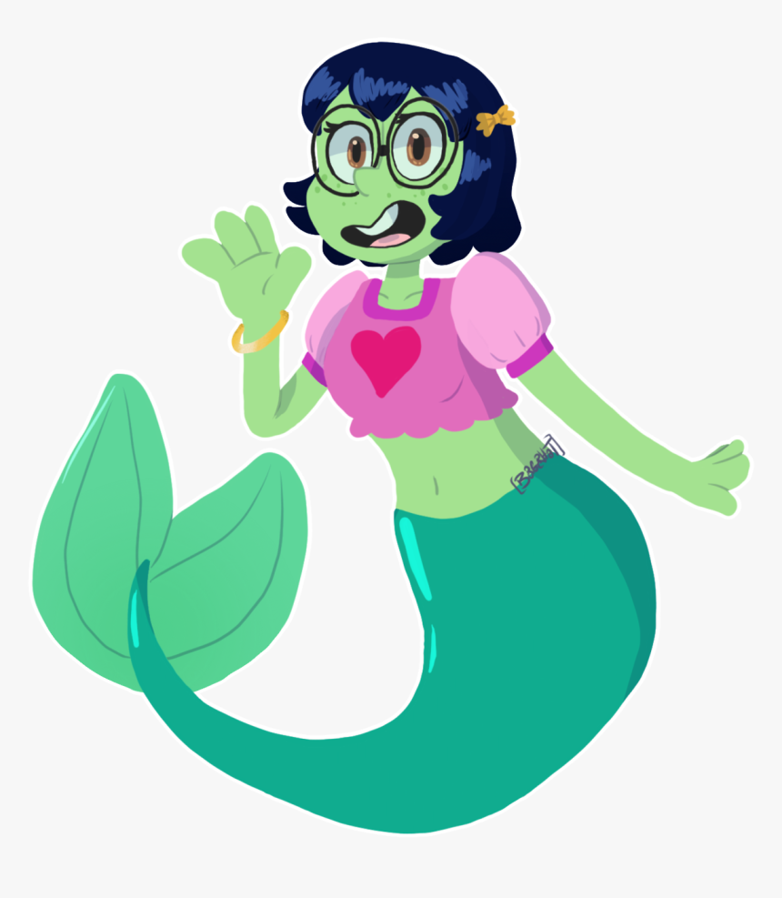 Transparent Mermaid Png - Spongebob Mindy Fanart, Png Download