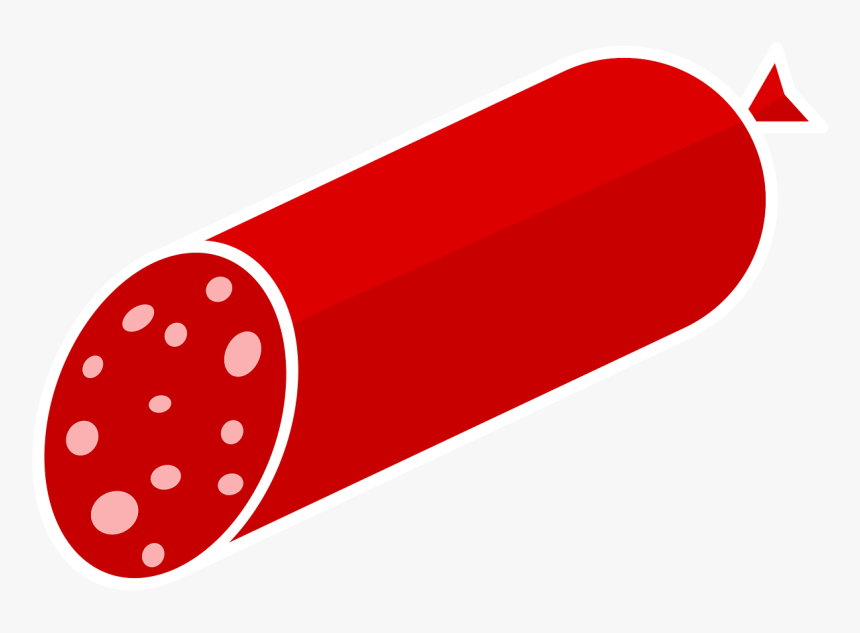 Sausage Salami Eat - Salami Clipart Png, Transparent Png