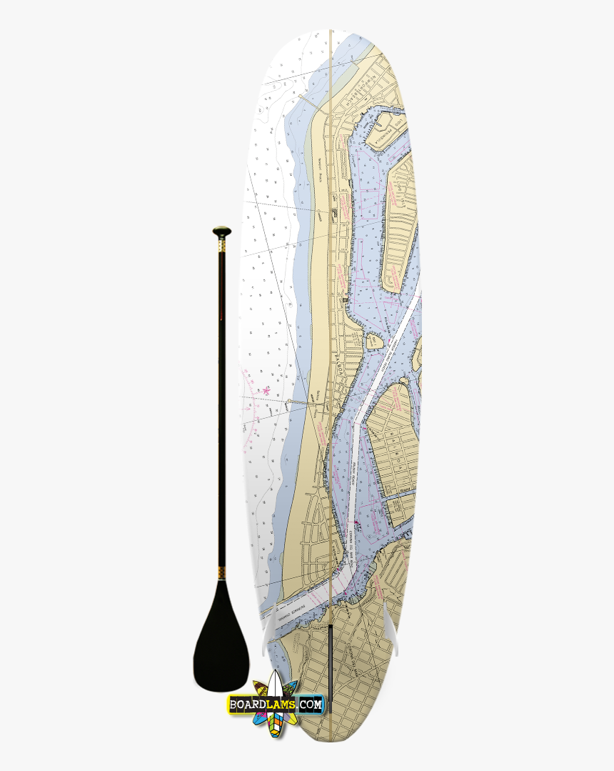 Newport Beach Nautical Map - Skimboarding, HD Png Download