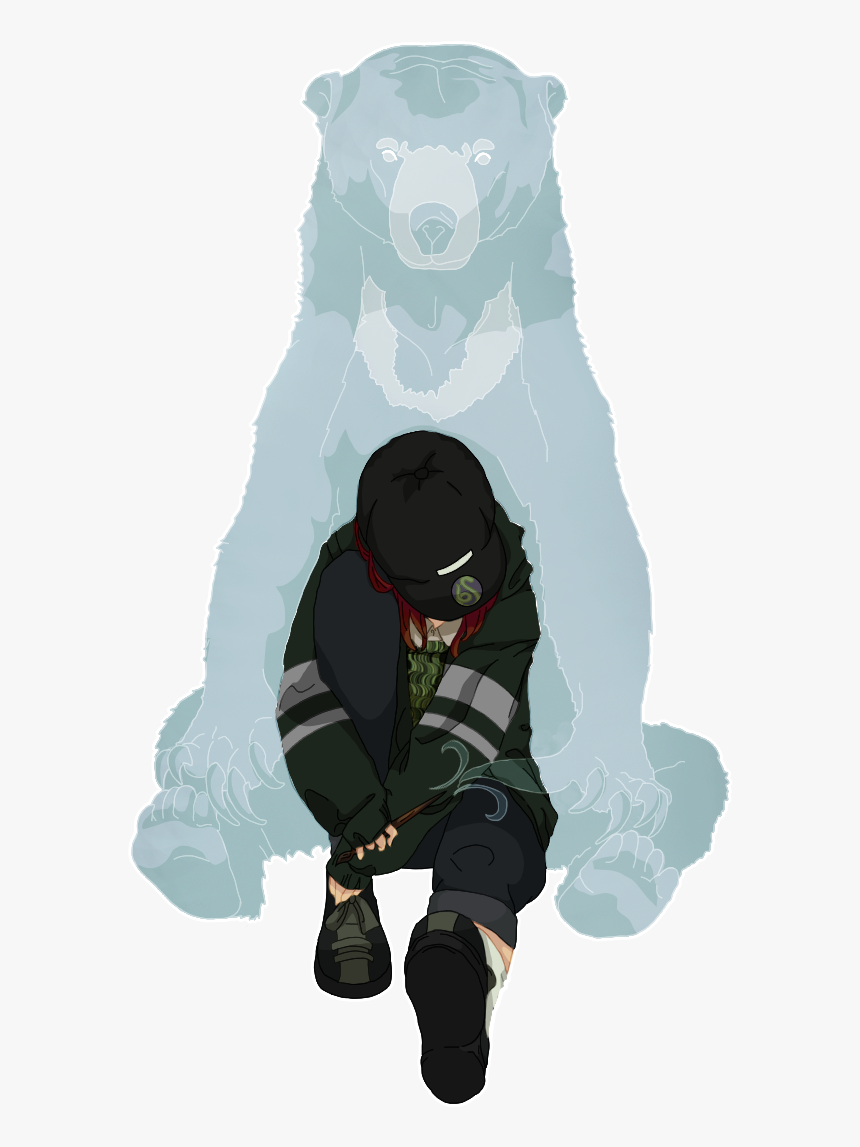 Slytherin Sun Bear Patronus - Cartoon, HD Png Download