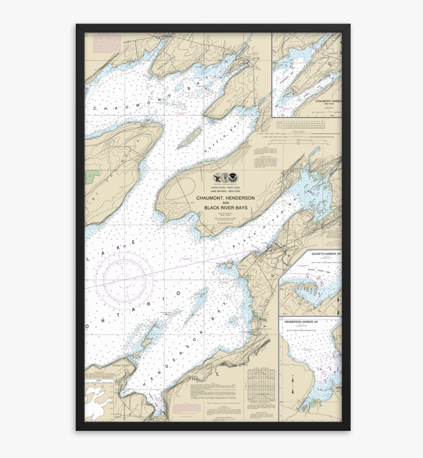 Nautical Map Of Henderson Harbor Ny, HD Png Download , Transparent Png