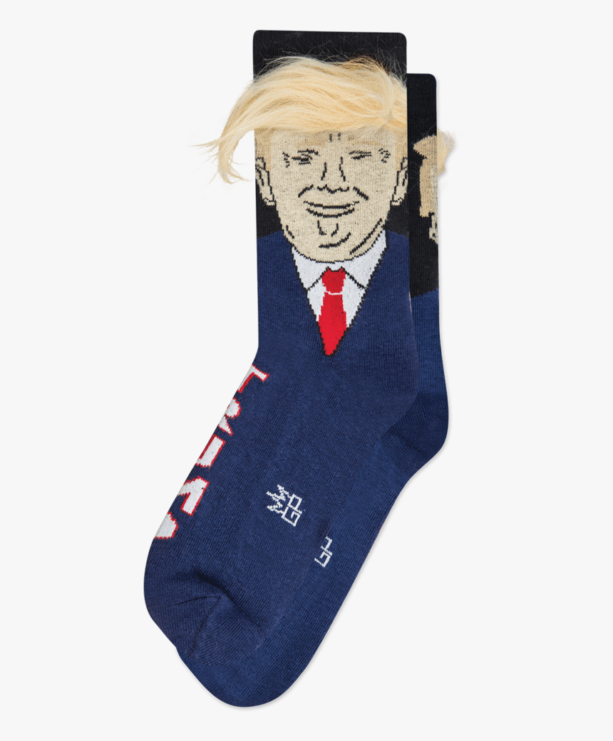 Trump Hair Dress Crew Socks - Governor Of Louisiana Trump Socks, HD Png Download