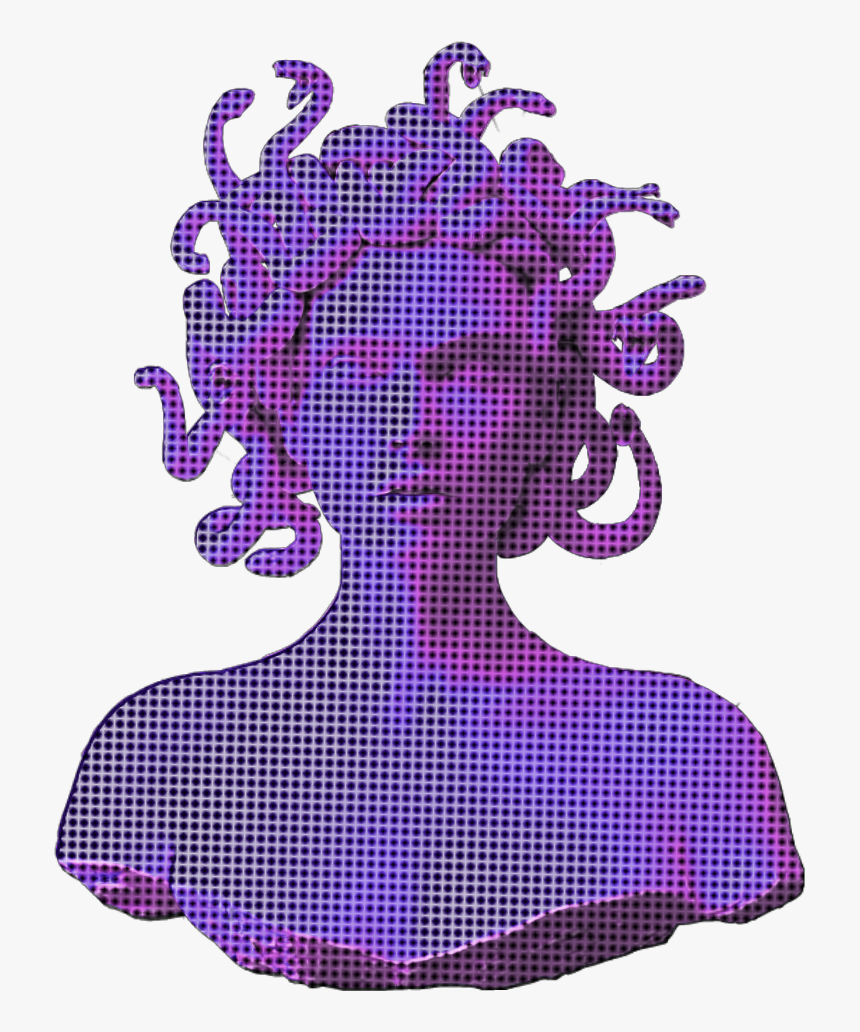 Ftestickers Sculpture Vaporwave Aesthetic Holographic - Vaporwave Aesthetic Transparent Png, Png Download
