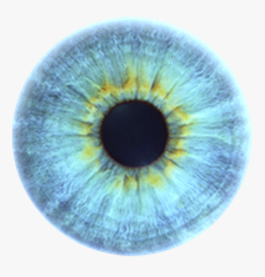 Eye Blue Aesthetic Stickers Transparent Freetoedit - Blue Eye Iris Png, Png Download