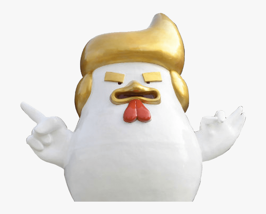 Trump Rooster Year Statue In China - Donald Trump, HD Png Download