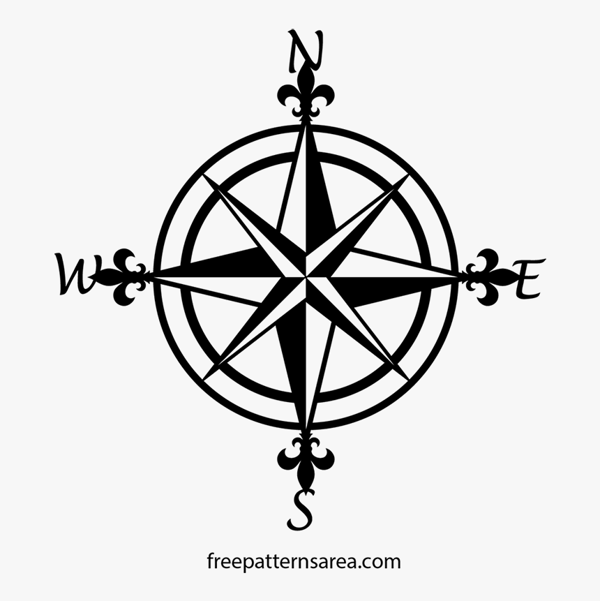 Compass Rose Png - Compass Rose, Transparent Png