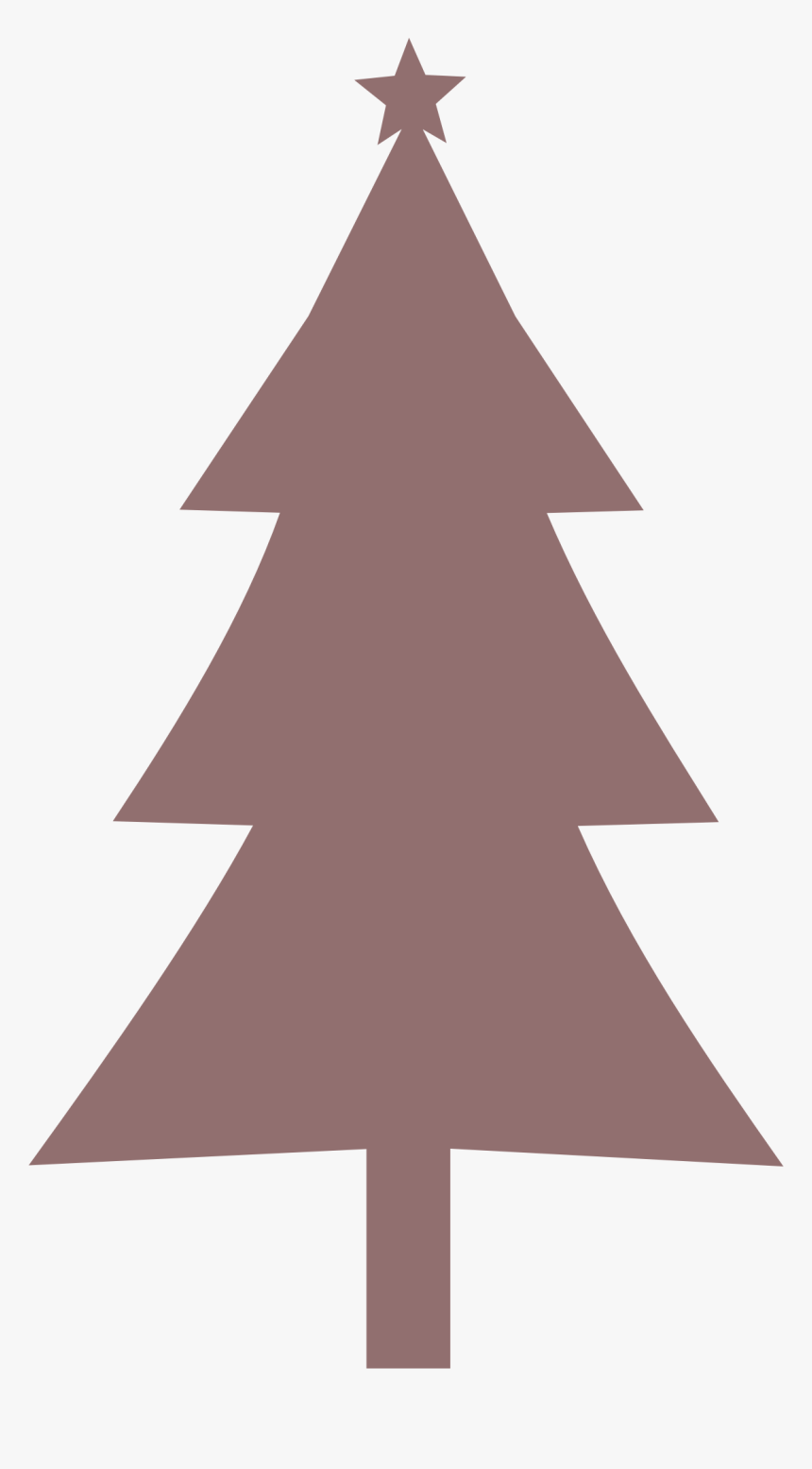 Christmas Tree Silhouette - Silhouette Christmas Tree Clipart, HD Png Download