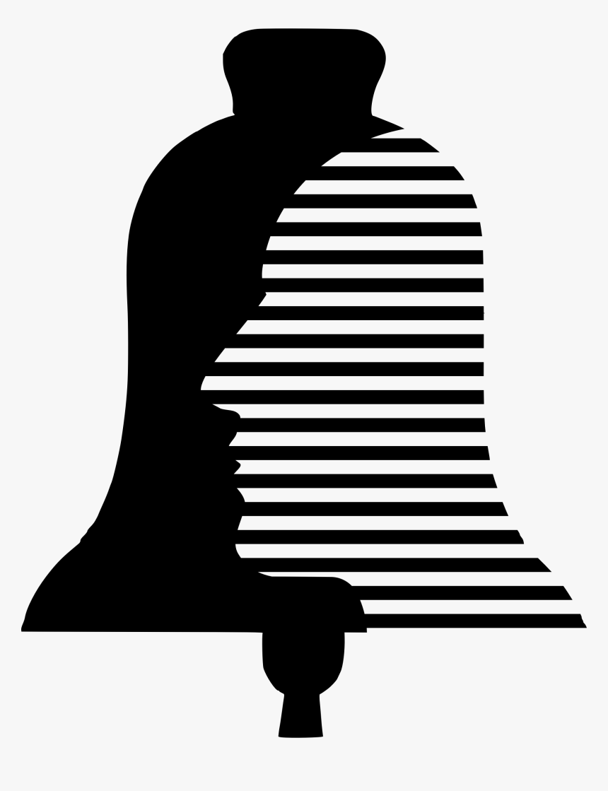 Silhouette Clip Art Christmas Download Music Black - Bell Head, HD Png Download