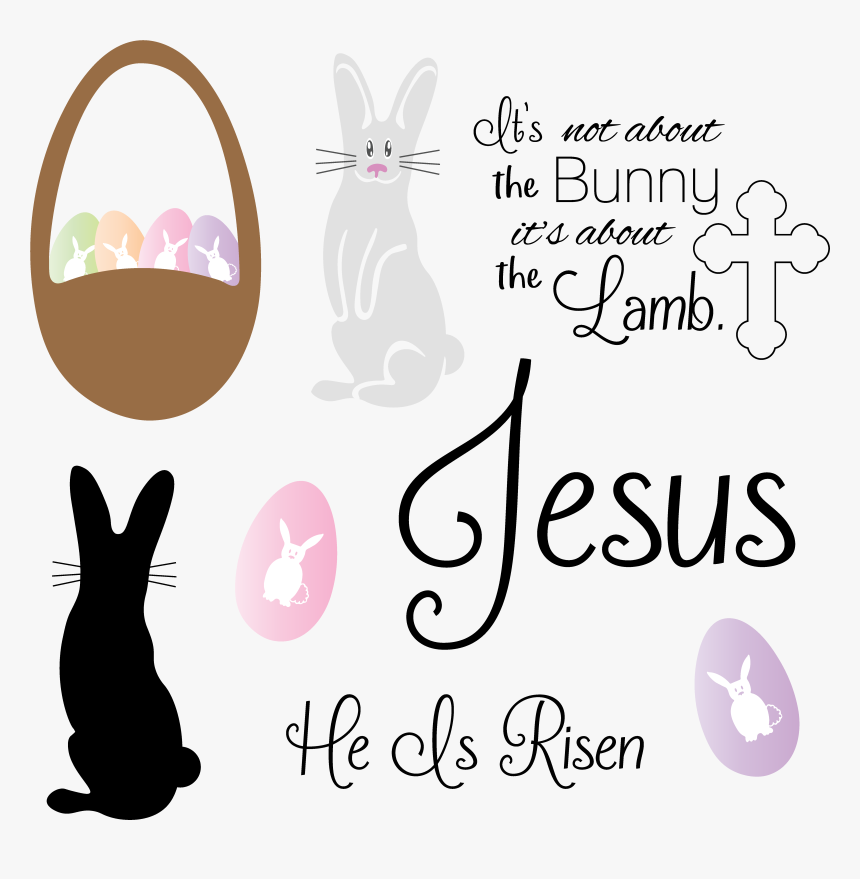 Transparent Bunny Silhouette Png - Dont Breed Rabbits, Png Download