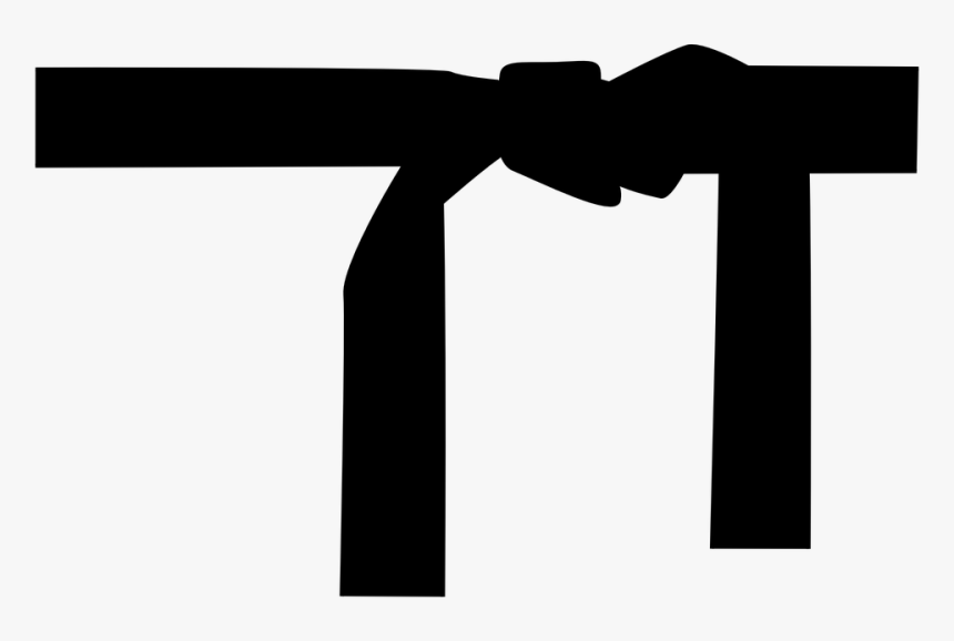 Ribbon, Belt, Tie, Knot, Black, Wrap, Decoration - Karate Black Belt, HD Png Download