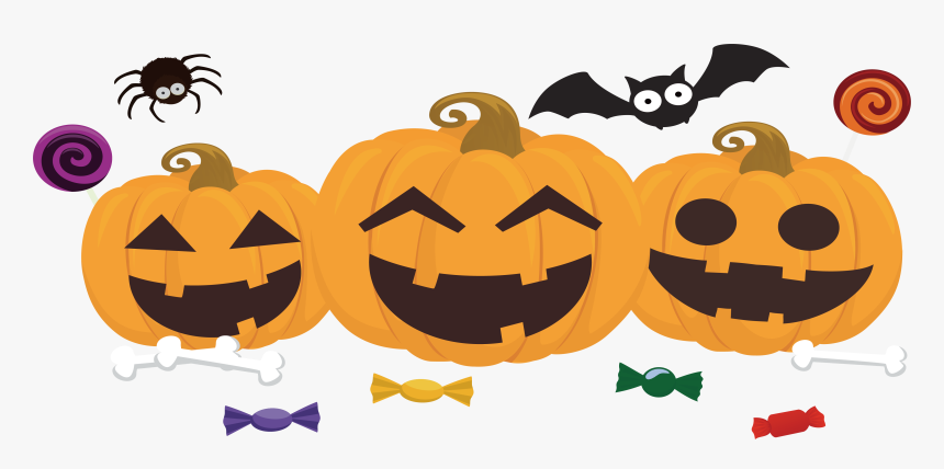 Vector Pumpkins Halloween Candy - Jack O Lanterns Clipart, HD Png Download