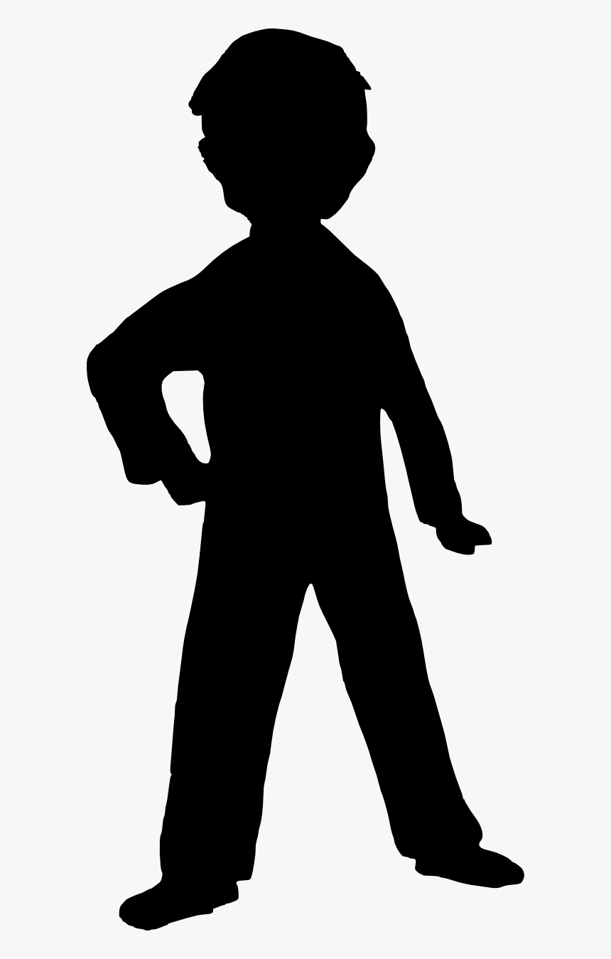Silhouette Boy Clip Art - Taekwondo Black And White, HD Png Download