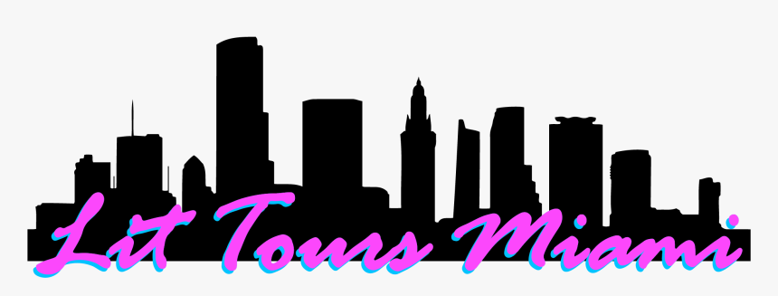 Miami City Skyline Vector, HD Png Download