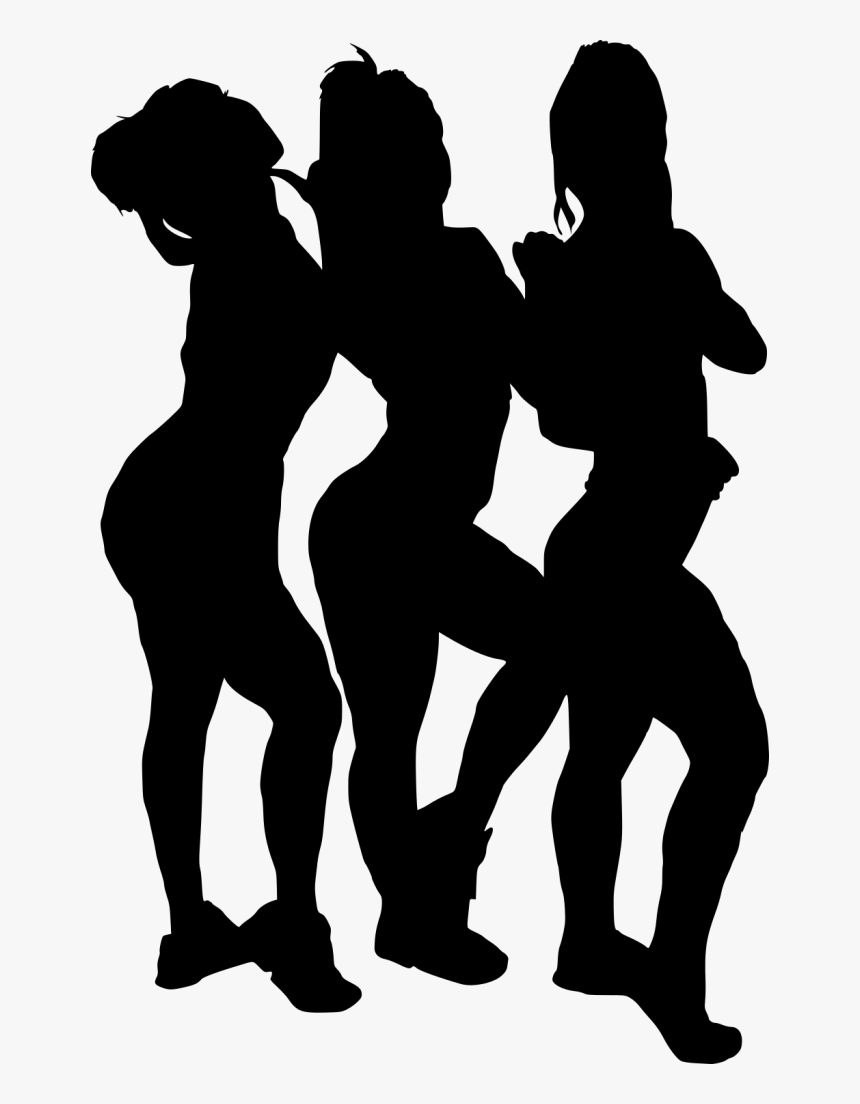 Girls Silhouette Png, Transparent Png