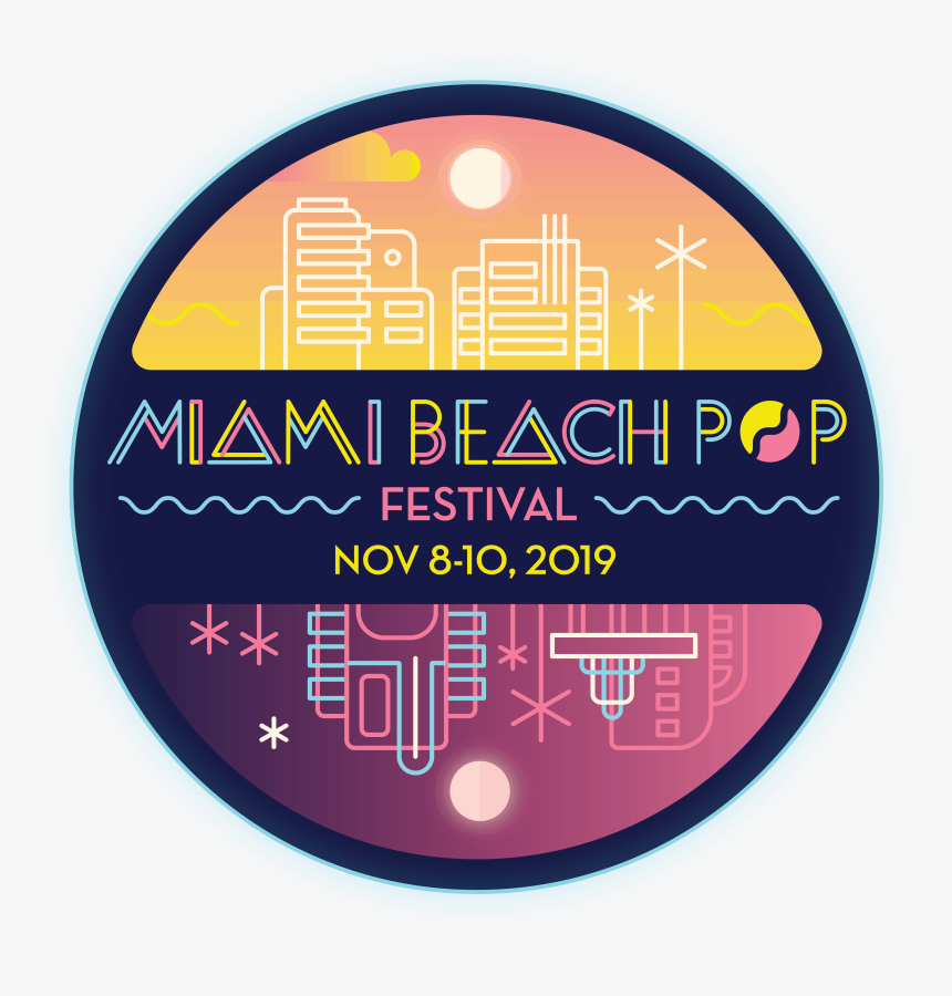 Miami Beach Pop Festival Logo, HD Png Download