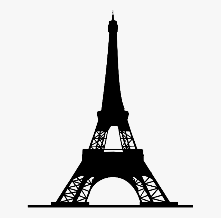 Eiffel Tower Outline - Eiffel Tower Silhouette Png, Transparent Png