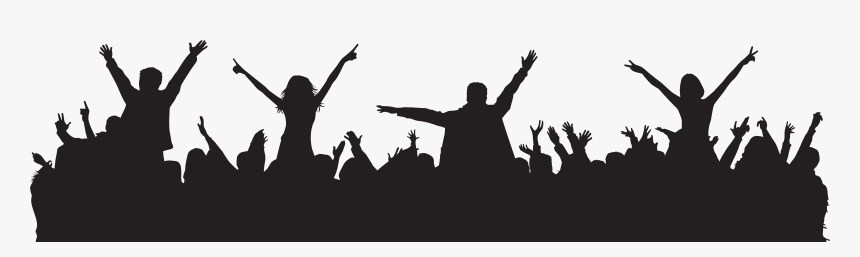 Teen Clipart Party Person - Party People Silhouette Png, Transparent Png