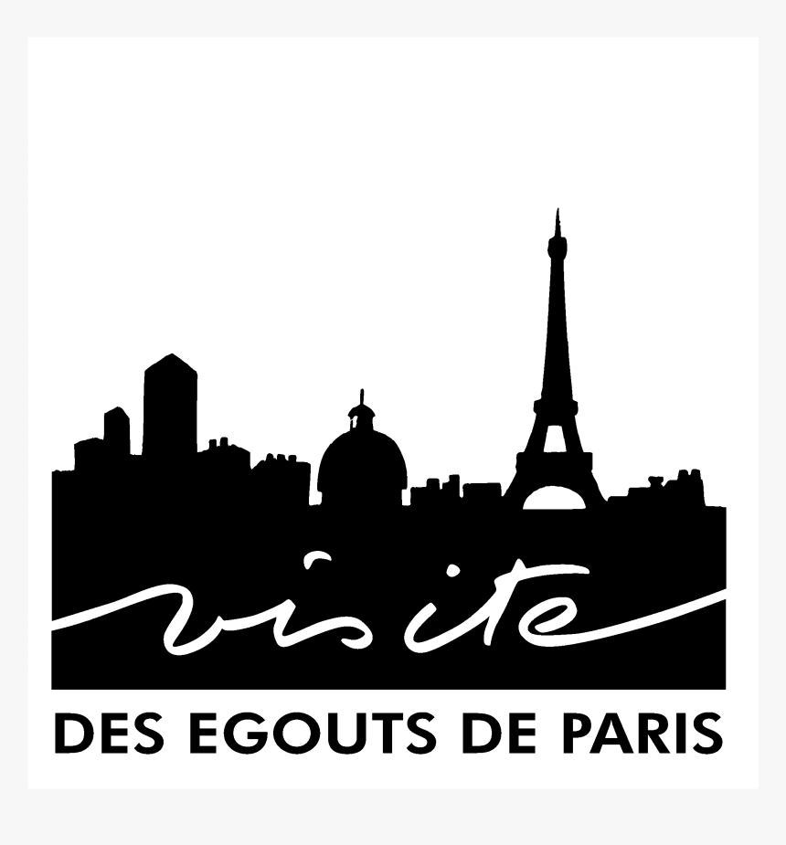 Des Egouts De Paris Logo Black And White - Paris Vector, HD Png Download