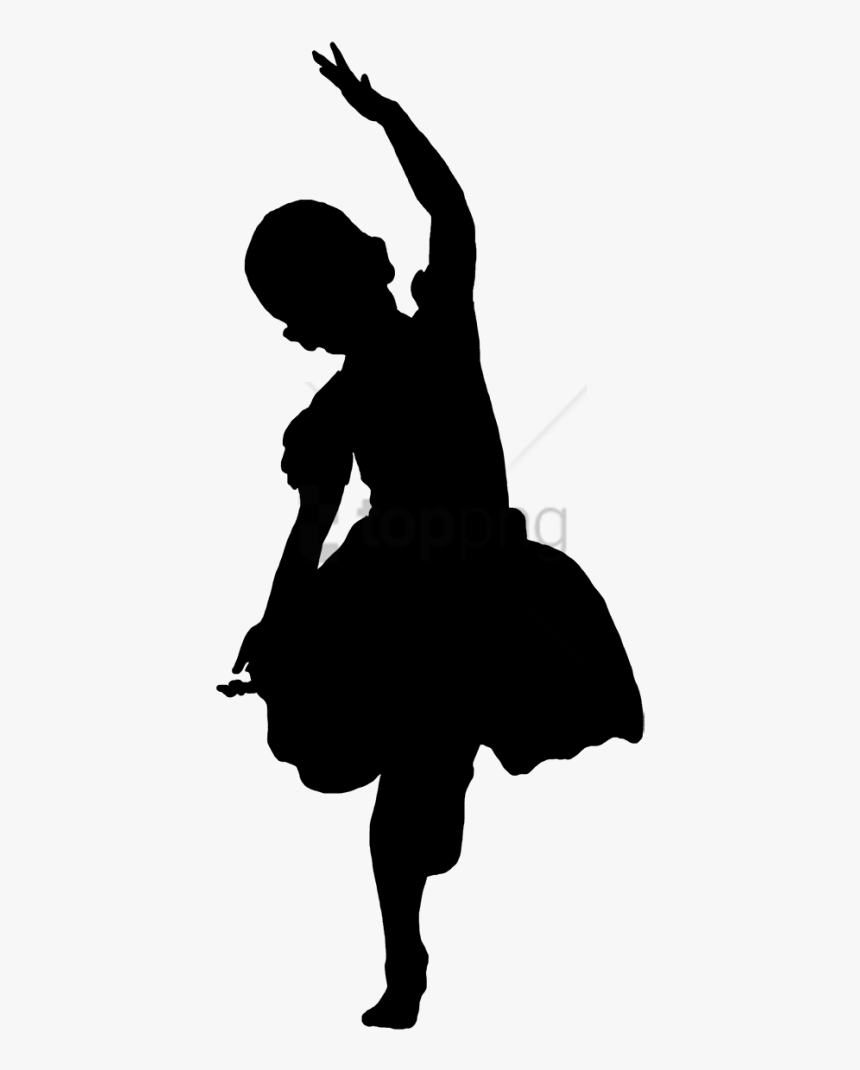 Free Png Children Dancing Clipart Png Png Image With - Silhouette Little Girl Dancing, Transparent Png