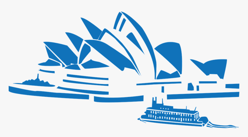 Sydney, Opera, Famous, Silhouette, Building, House - Sydney Opera House Vector Png, Transparent Png
