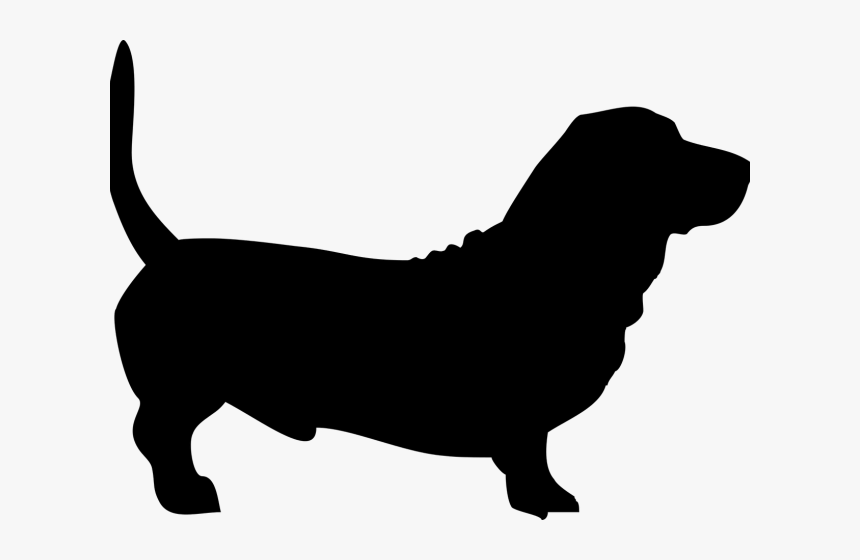 Transparent Daschund Clipart - Basset Hound Dog Silhouette, HD Png Download