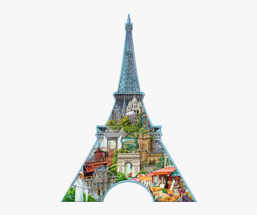 Eiffel Tower, Paris - Puzzle Torre Eiffel Ravensburger, HD Png Download