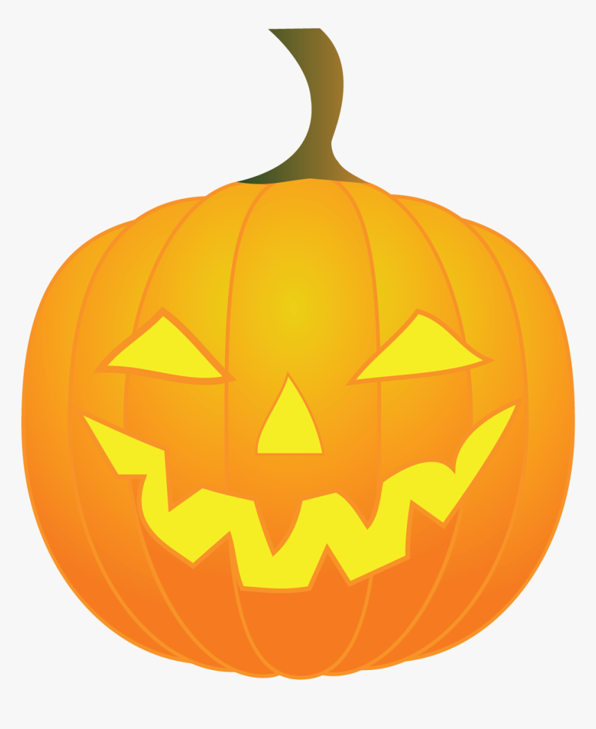 Evil Jack O Lantern Clipart - Halloween Decor Vector Png, Transparent Png