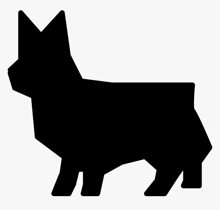 Cat Geometric Silhouette - Silueta De Gato Geometrico, HD Png Download