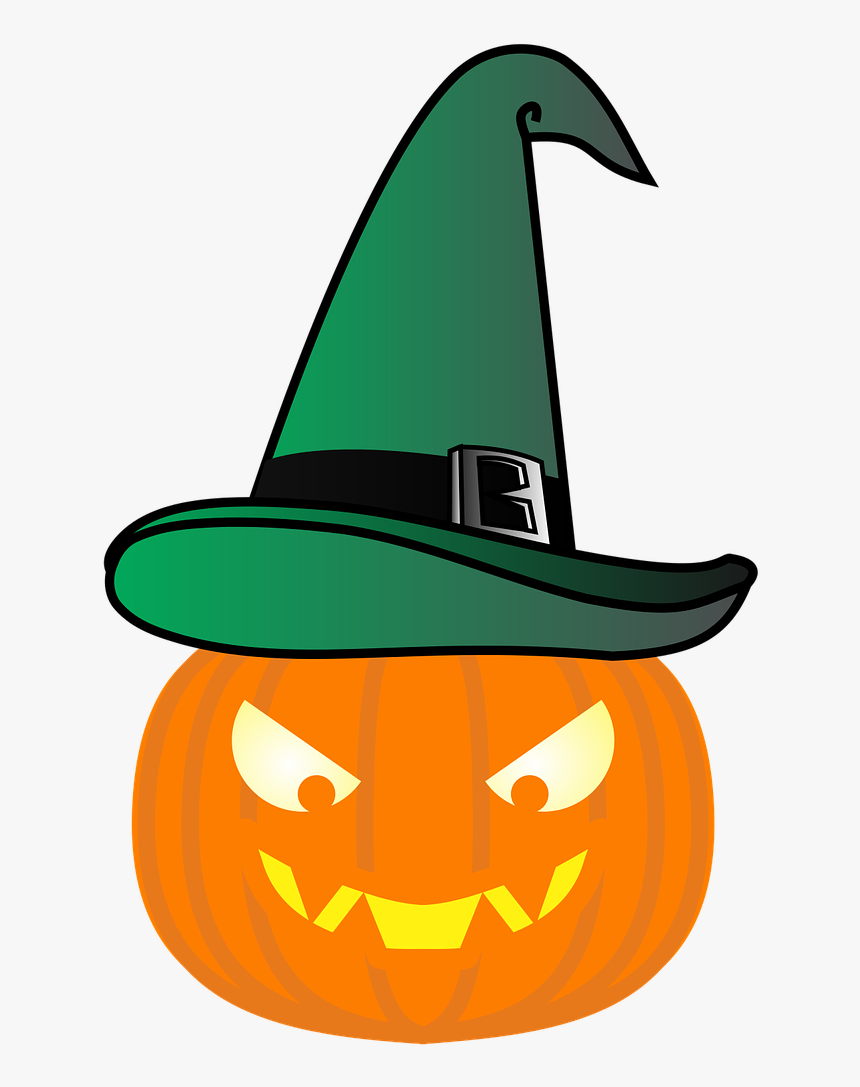 Free Download Pumpkin Clipart Jack O - Witch Hat, HD Png Download