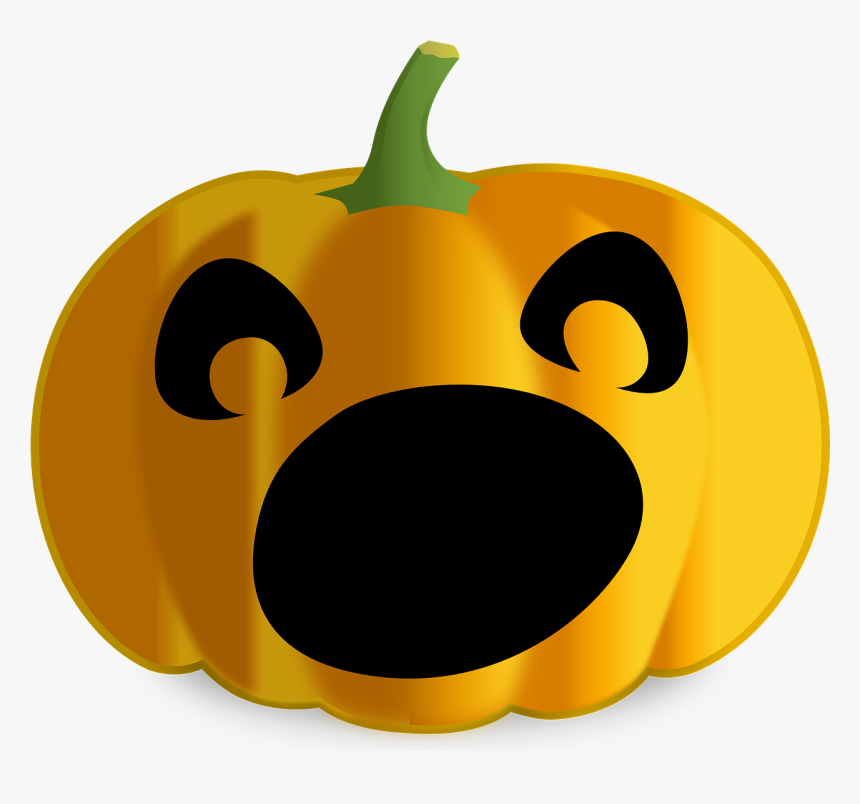 Scared Jack O Lantern Jack O Lantern Halloween Free - Jack O Lantern Scared, HD Png Download