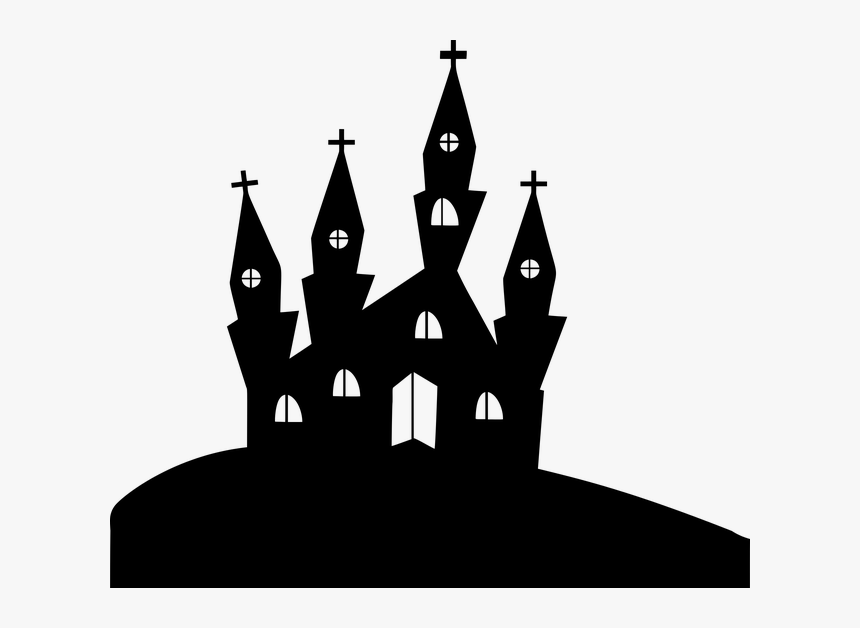 Church, Cross, Hill, Landscape, Silhouette, Halloween - Free Bunco Halloween Score Sheets, HD Png Download