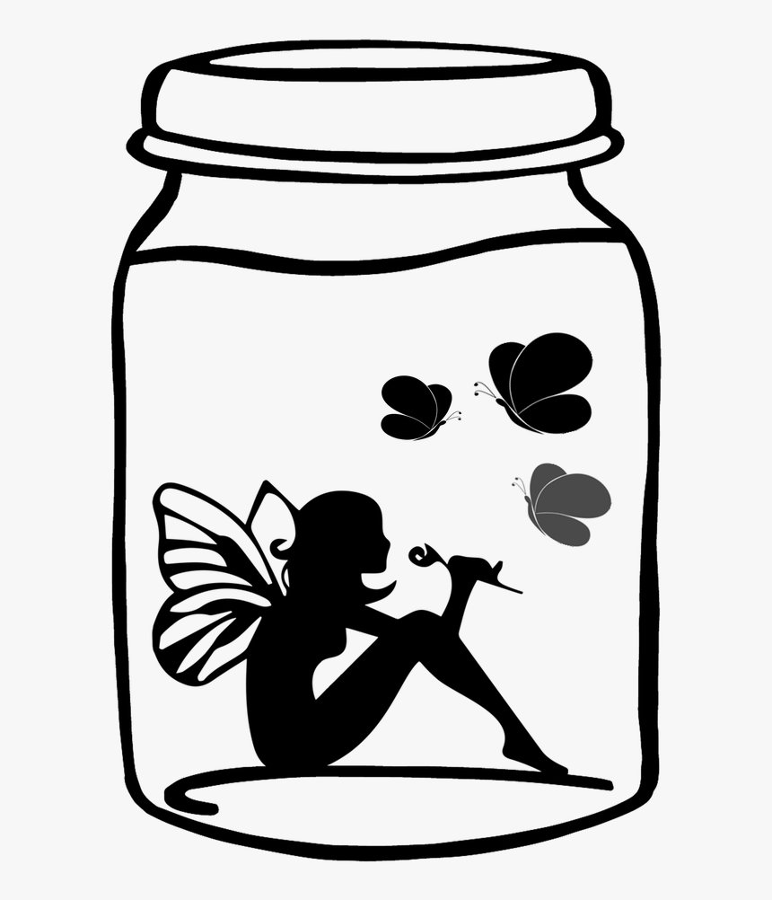 Jar Silhouette Png Clipart , Png Download - Fairy Silhouette Png, Transparent Png