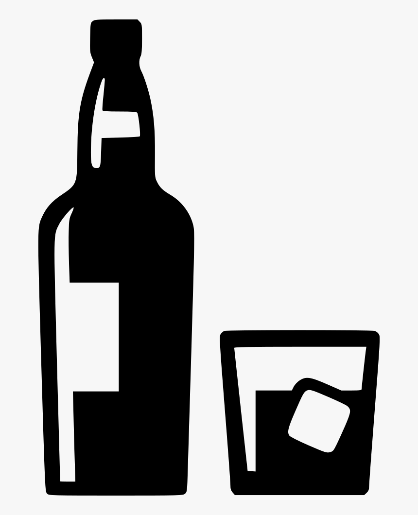 Transparent Whiskey Glass Png - Whiskey Bottle Icon, Png Download