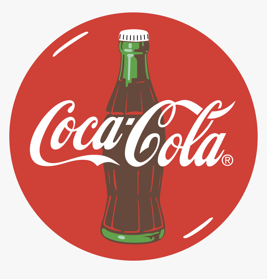 Coca Cola Bottle Logo Vector - Coca Cola, HD Png Download