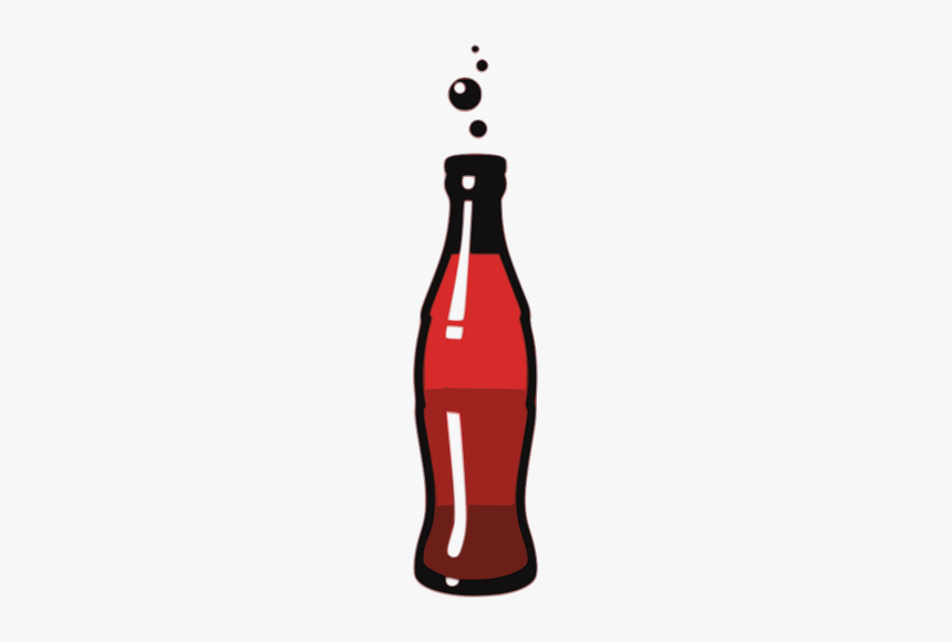 Bottle Of Soda Drink Vector Graphics - Clip Art Soda Bottle, HD Png