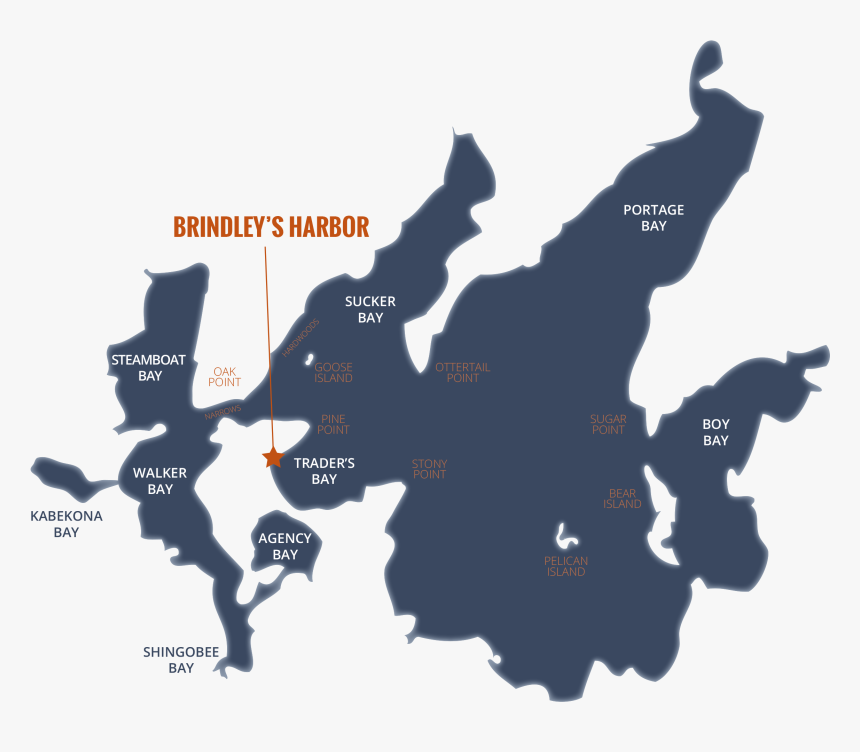 Lake Transparent Silhouette Png - Walker Mn Leech Lake, Png Download