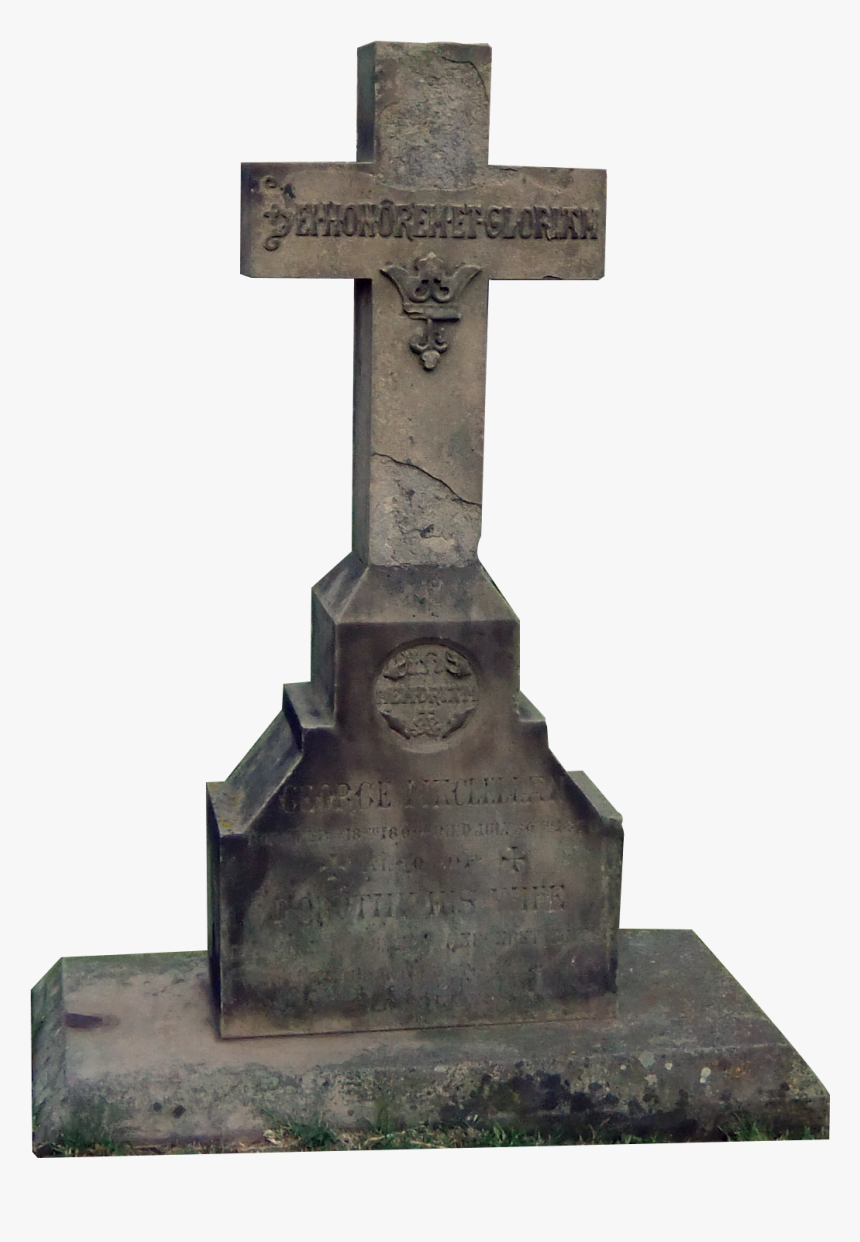 Gravestone Clipart Tombstone Cross - Cemetery Cross Png, Transparent Png