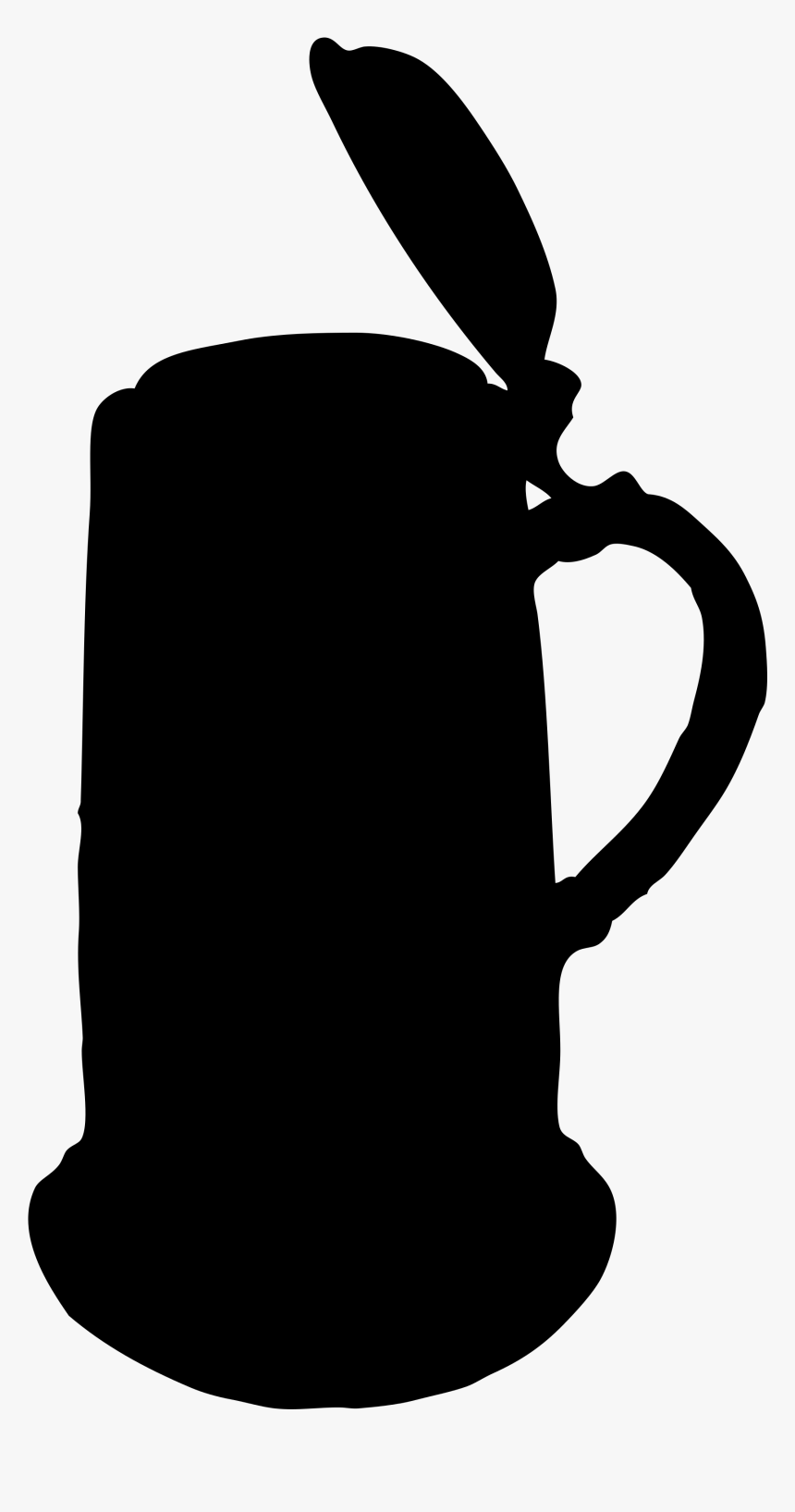 Download Open - Beer Stein Silhouette Vector, HD Png Download