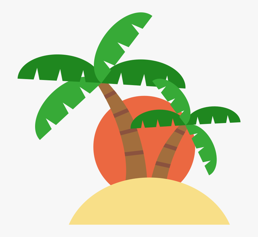 Island Flat Vector Png, Transparent Png
