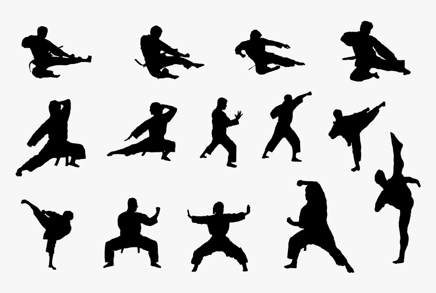 Karate Silhouette Png Download Image - T'ai Chi Ch'uan, Transparent Png