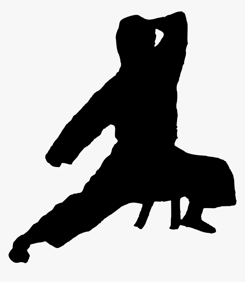 Clip Art Karate Silhouette Clip Art - Karate Silhouette Images Png, Transparent Png