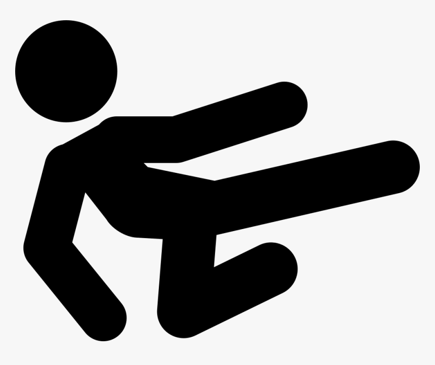 Martial Arts Fighter Silhouette - Fighter Icon, HD Png Download