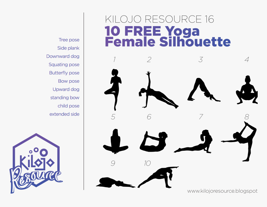 Kilojoresource16 10 Free Yoga Female Silhouette - Tollfreeforwarding, HD Png Download