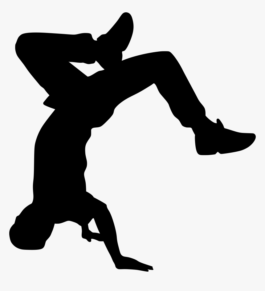 Breakdance Silhouette Png, Transparent Png
