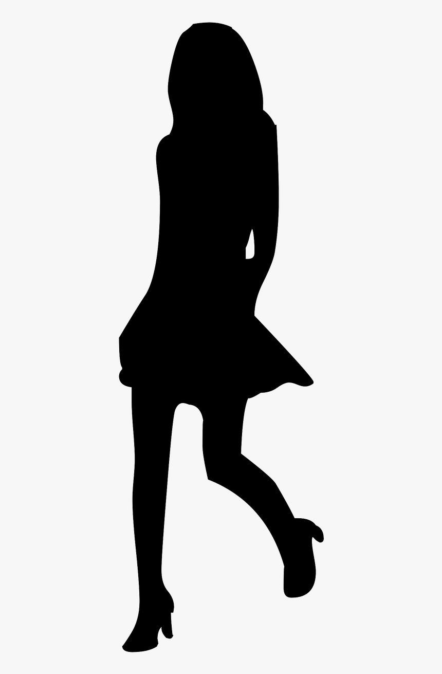 Gravestone Clipart Silhouette - Young Woman Silhouette Png, Transparent Png
