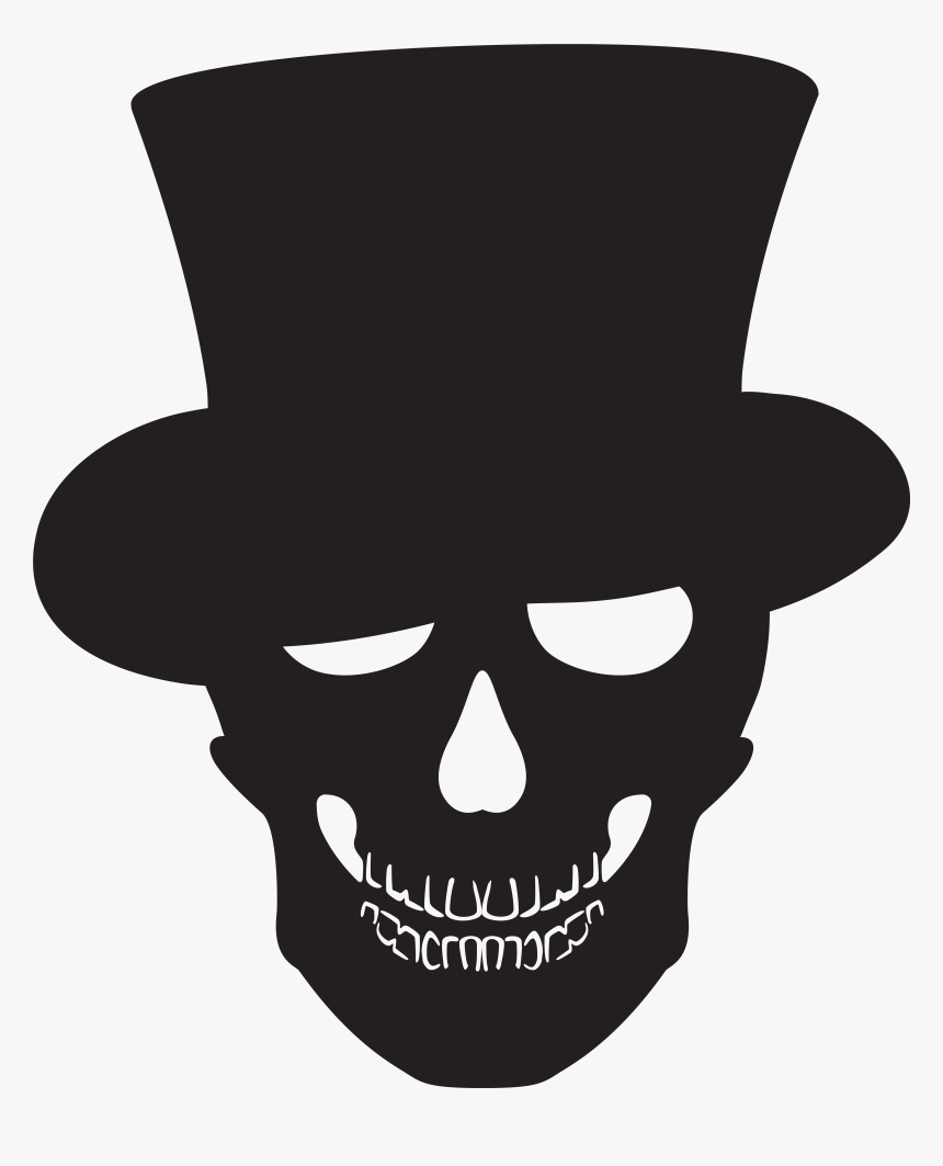 #skull #skeleton #silhouette #halloween #ftestickers - Day Of The Dead Silhouette, HD Png Download