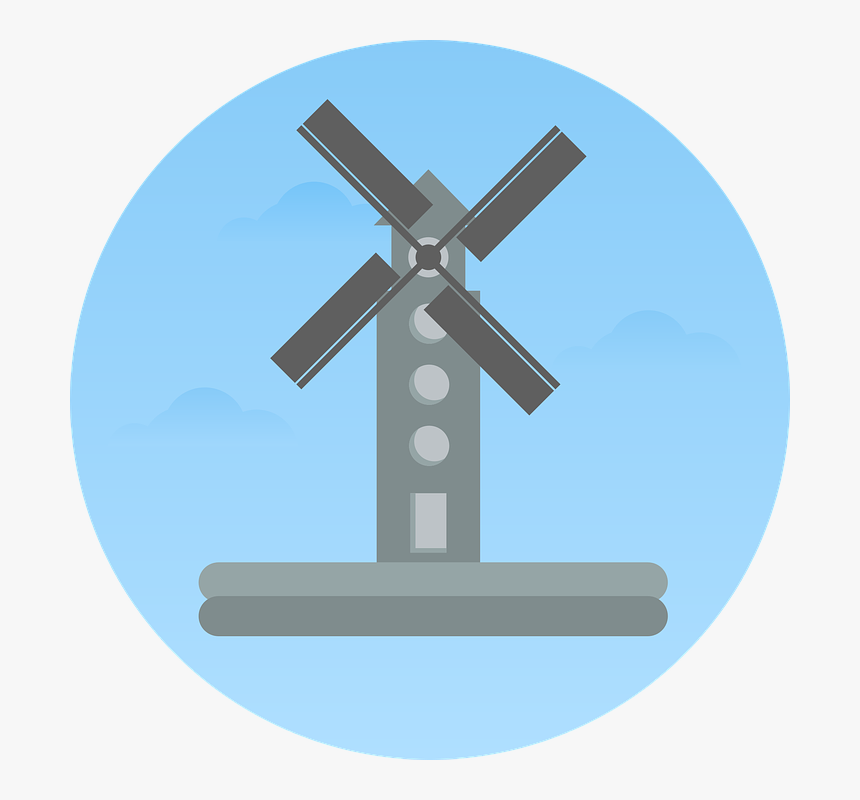 กังหัน ลม Vector Free Download, HD Png Download