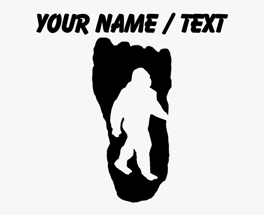 Custom Bigfoot Footprint Drinking Glass - Poster, HD Png Download